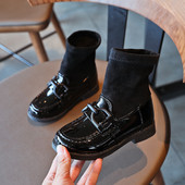 Нов модел детски боти с катарама-за момичета