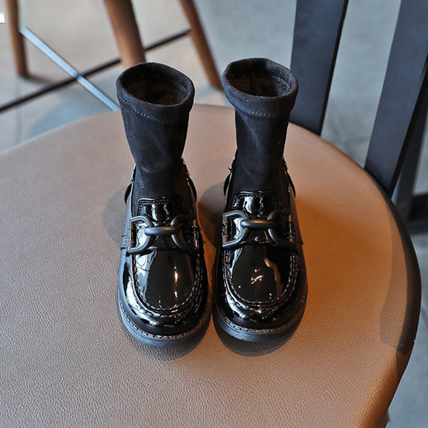 Нов модел детски боти с катарама-за момичета