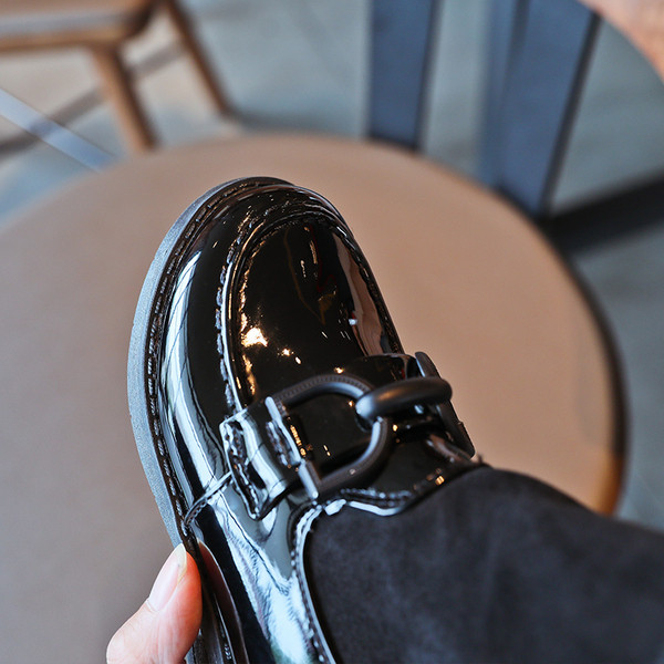 Нов модел детски боти с катарама-за момичета