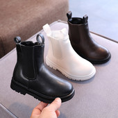 Детски ботуши от еко кожа с цип