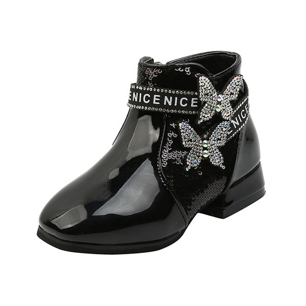 Актуални детски боти с камъни за момичета