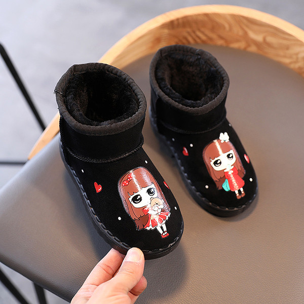 Ежедневни детски ботуши с мека подплата за момичета