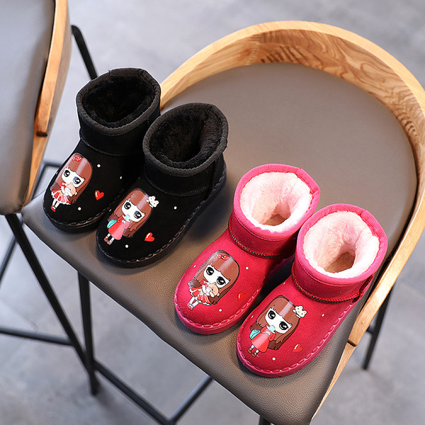 Ежедневни детски ботуши с мека подплата за момичета