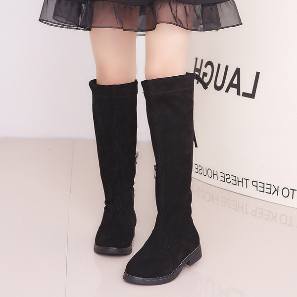 Актуални детски ботуши за момичета от еко велур