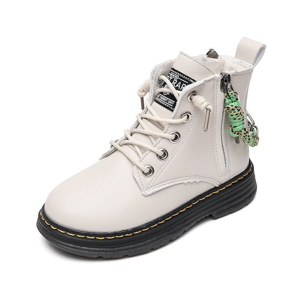 Детски ежедневни боти с връзки и равна подметка