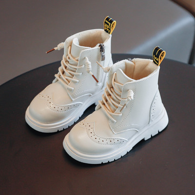 Детски ежедневни боти от еко кожа за момичета