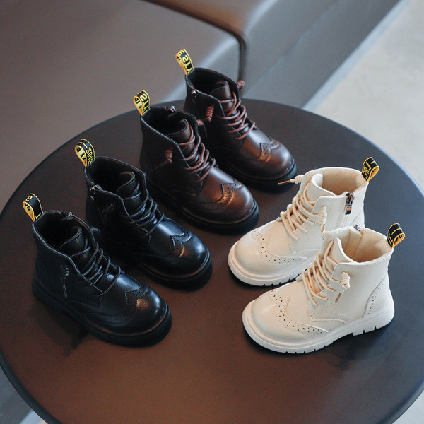 Детски ежедневни боти от еко кожа за момичета