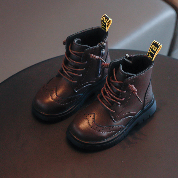 Детски ежедневни боти от еко кожа за момичета