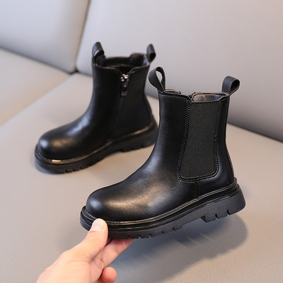 Модерни детски боти от еко кожа в два цвята-за момичета