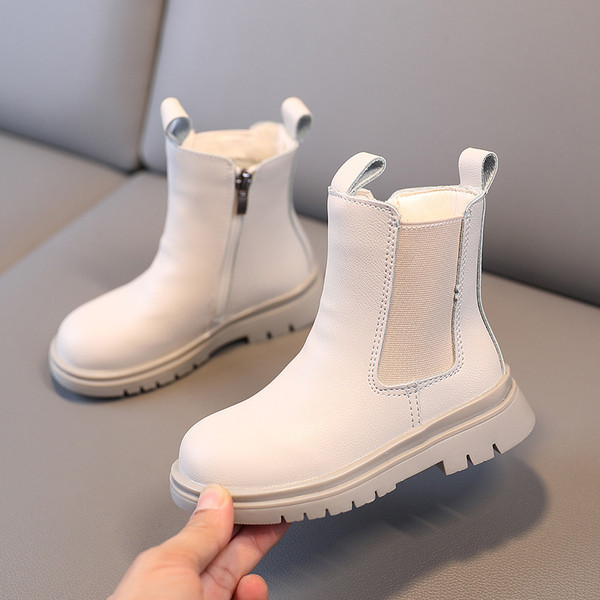 Модерни детски боти от еко кожа в два цвята-за момичета