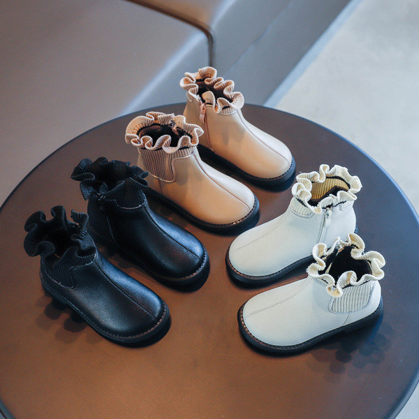 Детски модерни боти за момичета от еко кожа