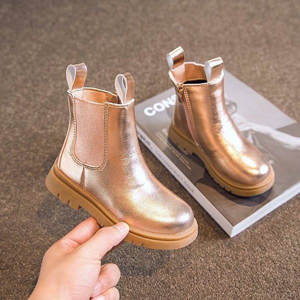 Стилни детски боти с цип за момичета