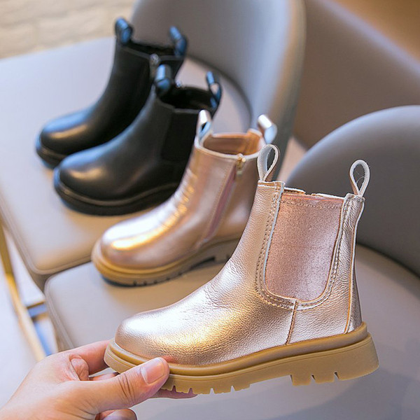 Детски ежедневни боти за момичета с равна подметка