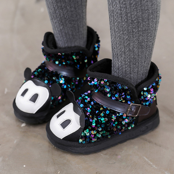 Детски боти с пайети и 3D елемент