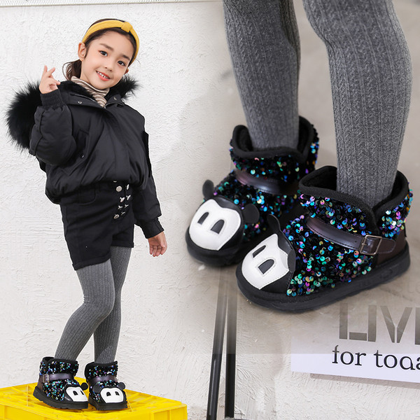 Детски боти с пайети и 3D елемент