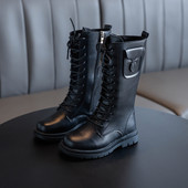 Нов модел детски ботуши с джоб от еко кожа