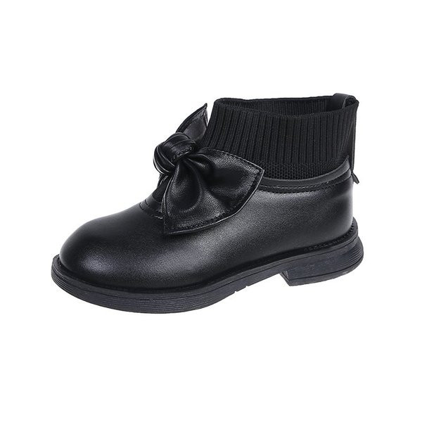 Модерни детски боти с панделка за момичета