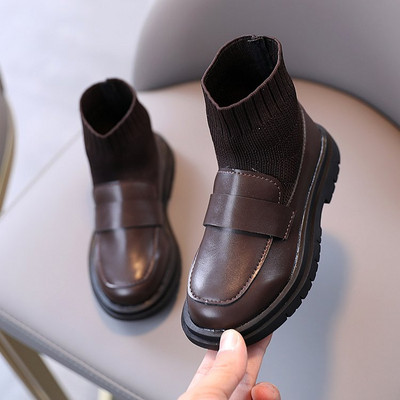 Модерни детски боти с равна подметка за момичета