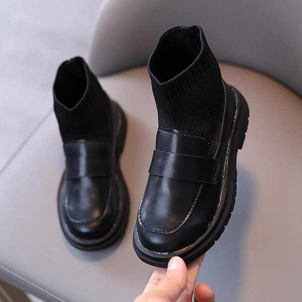 Модерни детски боти с равна подметка за момичета