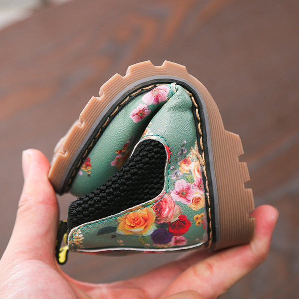 Παιδικές μπότες με φλοράλ τύπωμα με ή χωρίς επένδυση