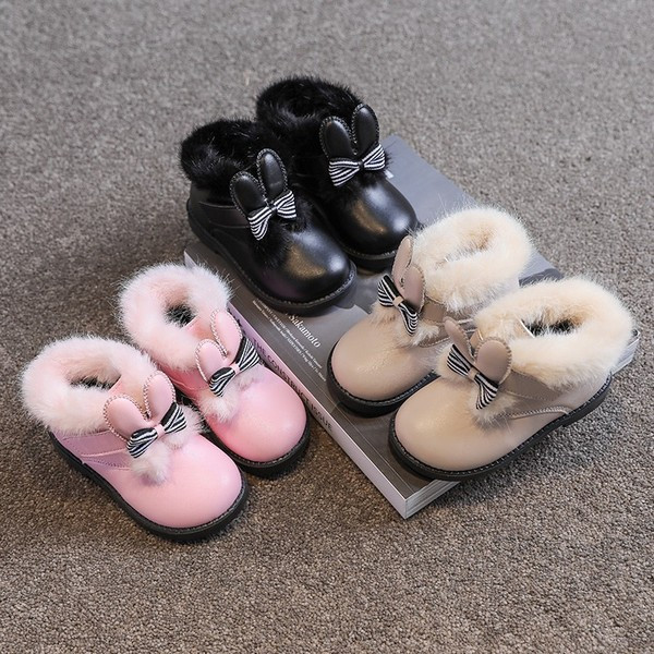 Παιδικές μπότες από οικολογικό δέρμα με κορδόνι και κορδέλα για κορίτσια