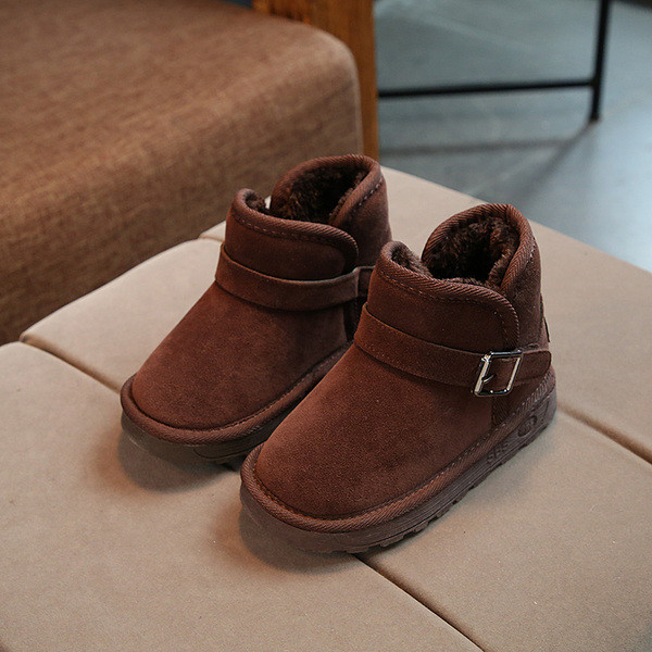 Παιδικές μπότες  με επίπεδη σόλα και ζεστή επένδυση