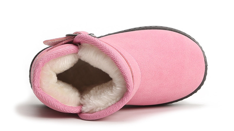 Παιδικές μπότες με ζεστή επένδυση και επίπεδη σόλα