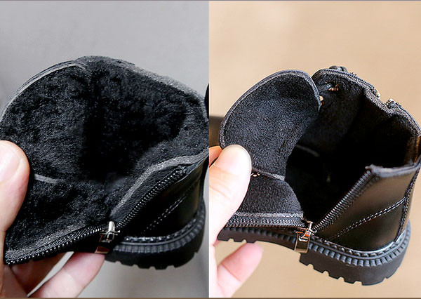 Casual παιδικές μπότες με φερμουάρ για κορίτσια και αγόρια