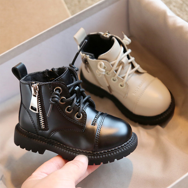 Casual παιδικές μπότες με φερμουάρ για κορίτσια και αγόρια