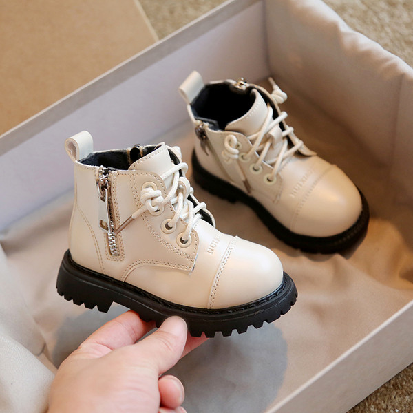 Casual παιδικές μπότες με φερμουάρ για κορίτσια και αγόρια