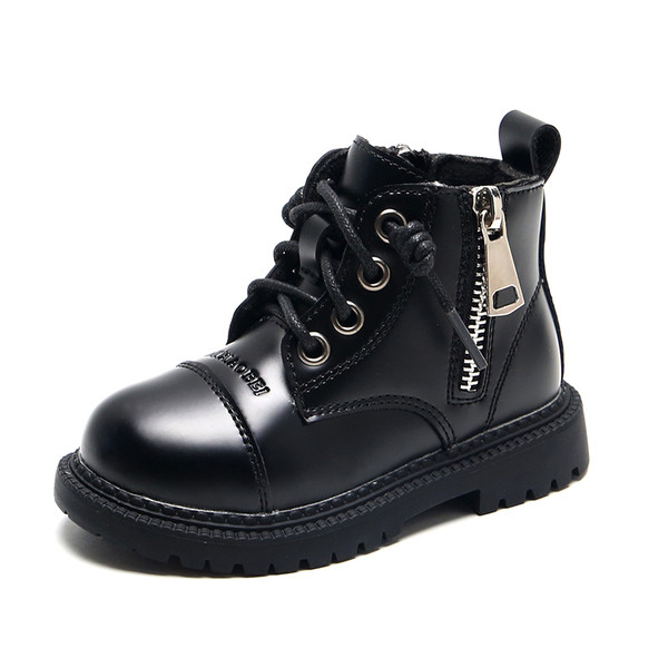 Casual παιδικές μπότες με φερμουάρ για κορίτσια και αγόρια