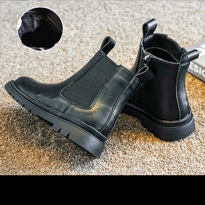 Νέο μοντέλο παιδικές έκο δερμάτινες μπότες με κορδόνια για κορίτσια - διάφορα μοντέλα