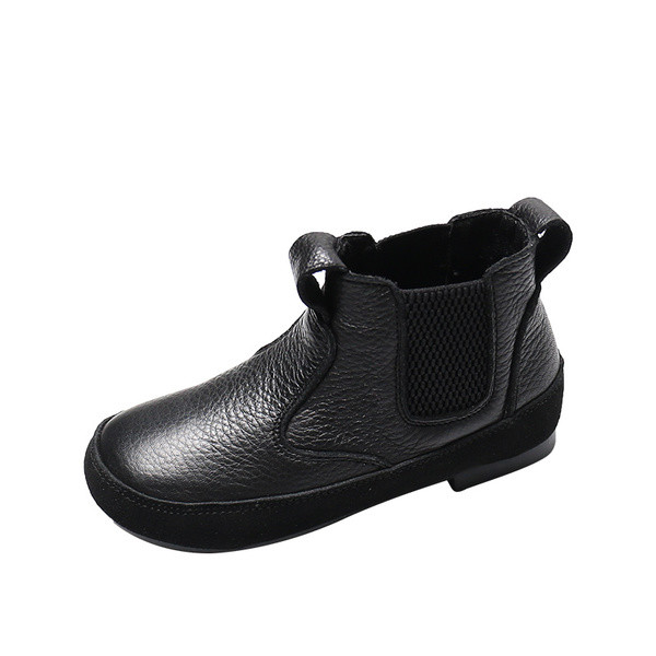 Έκο δερμάτινες παιδικές μπότες για κορίτσια κλασικό μοντέλο με επίπεδη σόλα