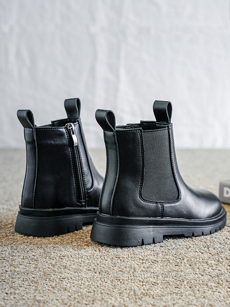 Παιδικά έκο δερμάτινα παπούτσια με επίπεδη σόλα - δύο μοντέλα