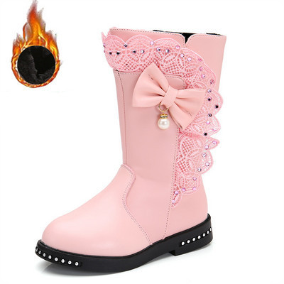 Νέο μοντέλο παιδικές  μπότες  ή μποτάκια με κορδέλα και δαντέλα