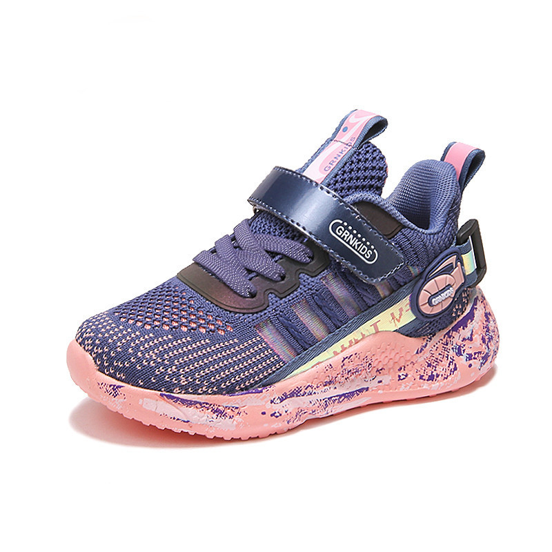 Vaikiški sportbačiai su lipdukais ir kaklaraiščiais mergaitėms ir berniukams