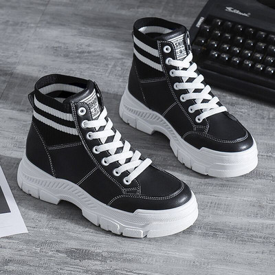 Νέο μοντέλο παιδικές μπότες με ψηλά πέλματα και κορδόνια