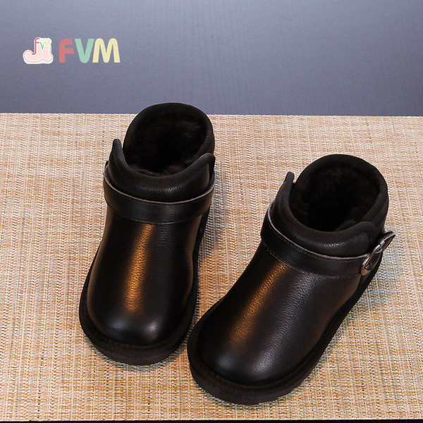 Παιδικές χειμερινές μπότες με ζεστή φόδρα και αγκράφα για κορίτσια