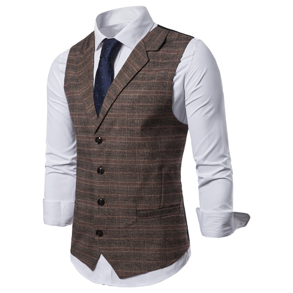 Ανδρικό  μοντέρνο γιλέκο με επένδυση και κουμπιά
