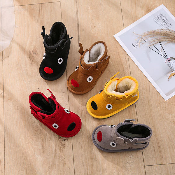 Παιδικές μπότες με χριστουγεννιάτικο μοτίβο με ζεστή φόδρα