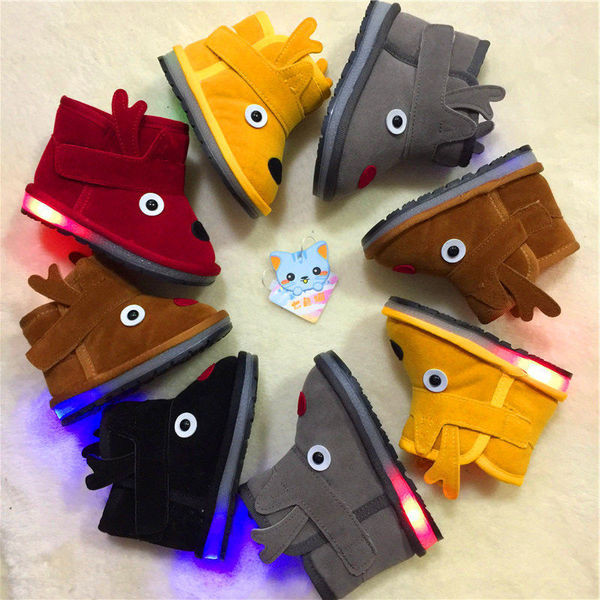 Παιδικές μπότες με χριστουγεννιάτικο μοτίβο με ζεστή φόδρα