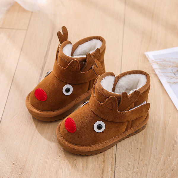 Παιδικές μπότες με χριστουγεννιάτικο μοτίβο με ζεστή φόδρα