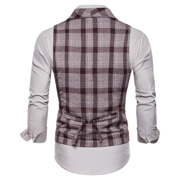 Μοντέρνο ανδρικό καρό γιλέκο