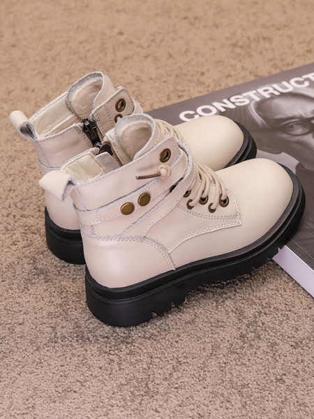 Νέο μοντέλο παιδικές μπότες με κορδόνια για κορίτσια κατασκευασμένα από έκο δέρμα