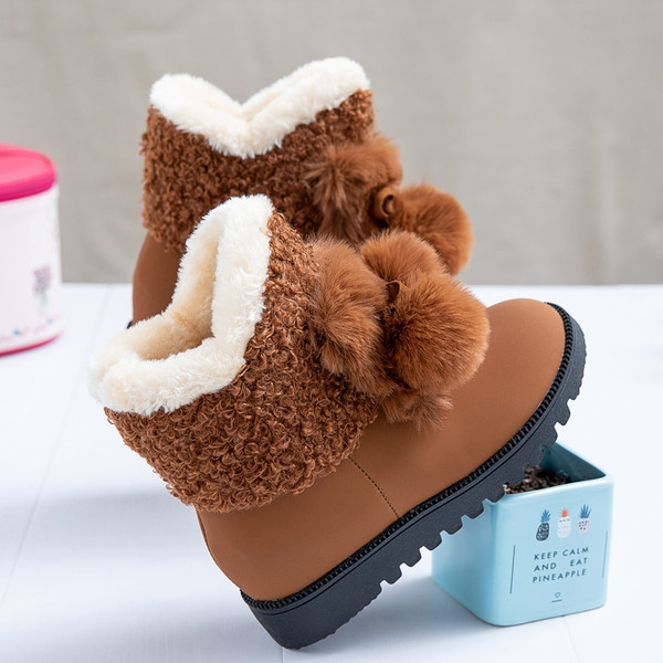 Casual παιδικές μπότες με μαλακή επένδυση και φούνδες για κορίτσια