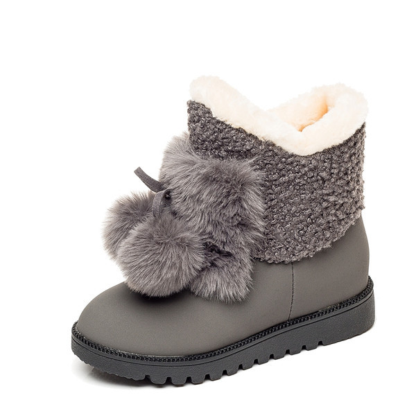 Casual παιδικές μπότες με μαλακή επένδυση και φούνδες για κορίτσια