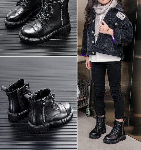 Παιδικές μπότες αρωίλας με φερμουάρ για κορίτσια