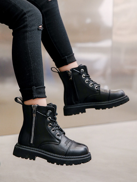 Παιδικές μπότες αρωίλας με φερμουάρ για κορίτσια