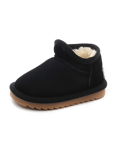 Παιδικές μπότες για κορίτσια με μαλακή επένδυση - επίπεδη σόλα