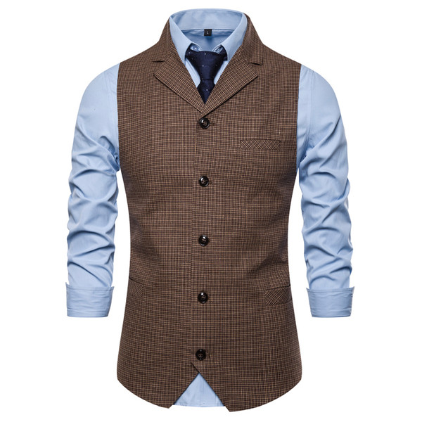 Καθημερινό ανδρικό γιλέκο καρό